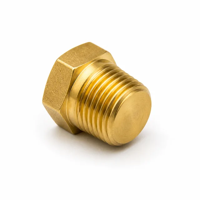 B109 - Tapón Macho Bronce