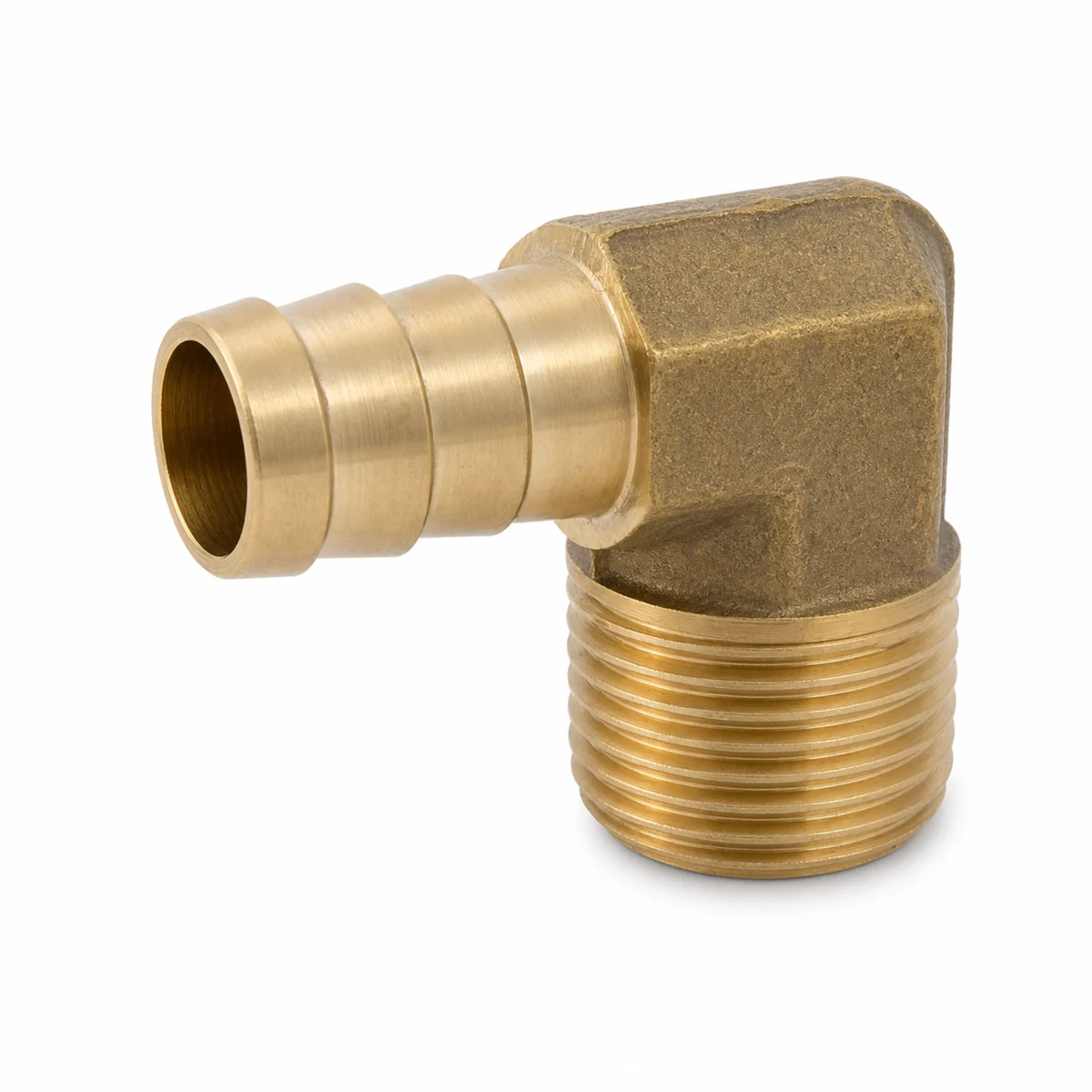 B3 90° - Codo Macho Manguera Bronce