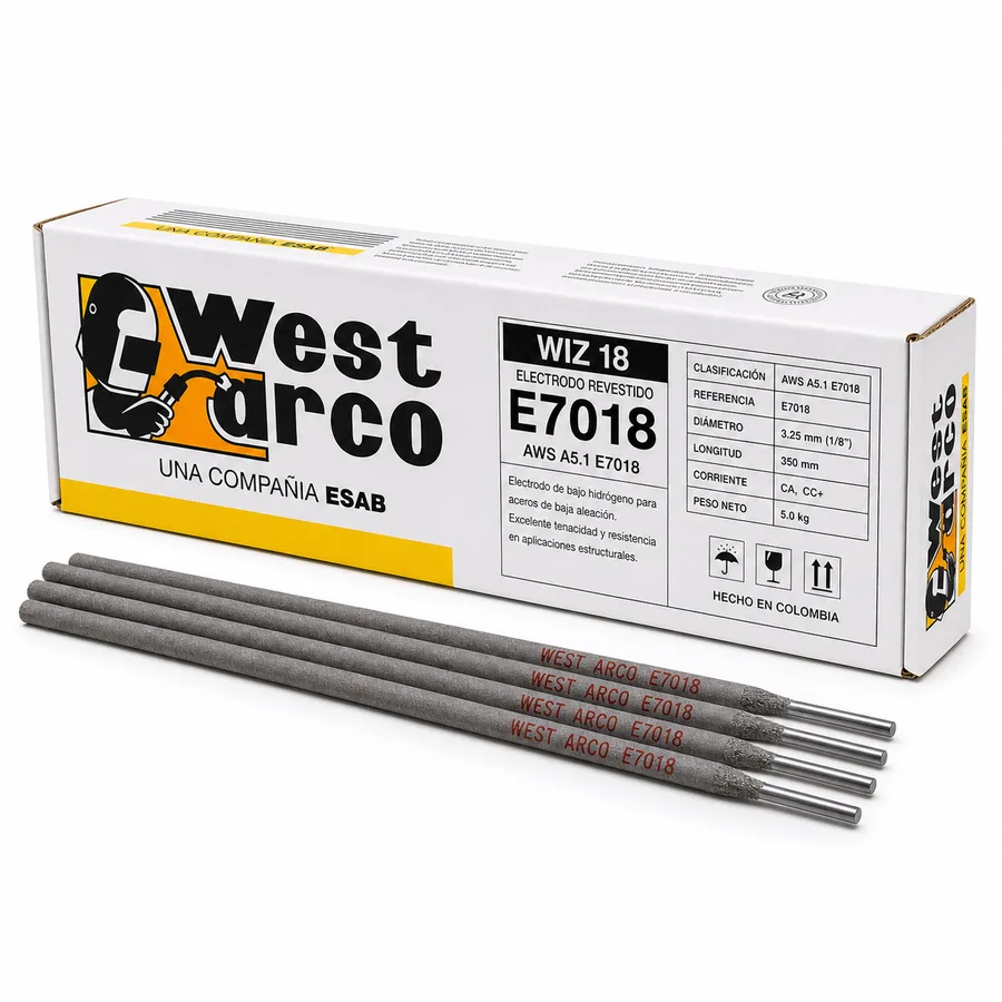 electrodo e7018 estructural west arco