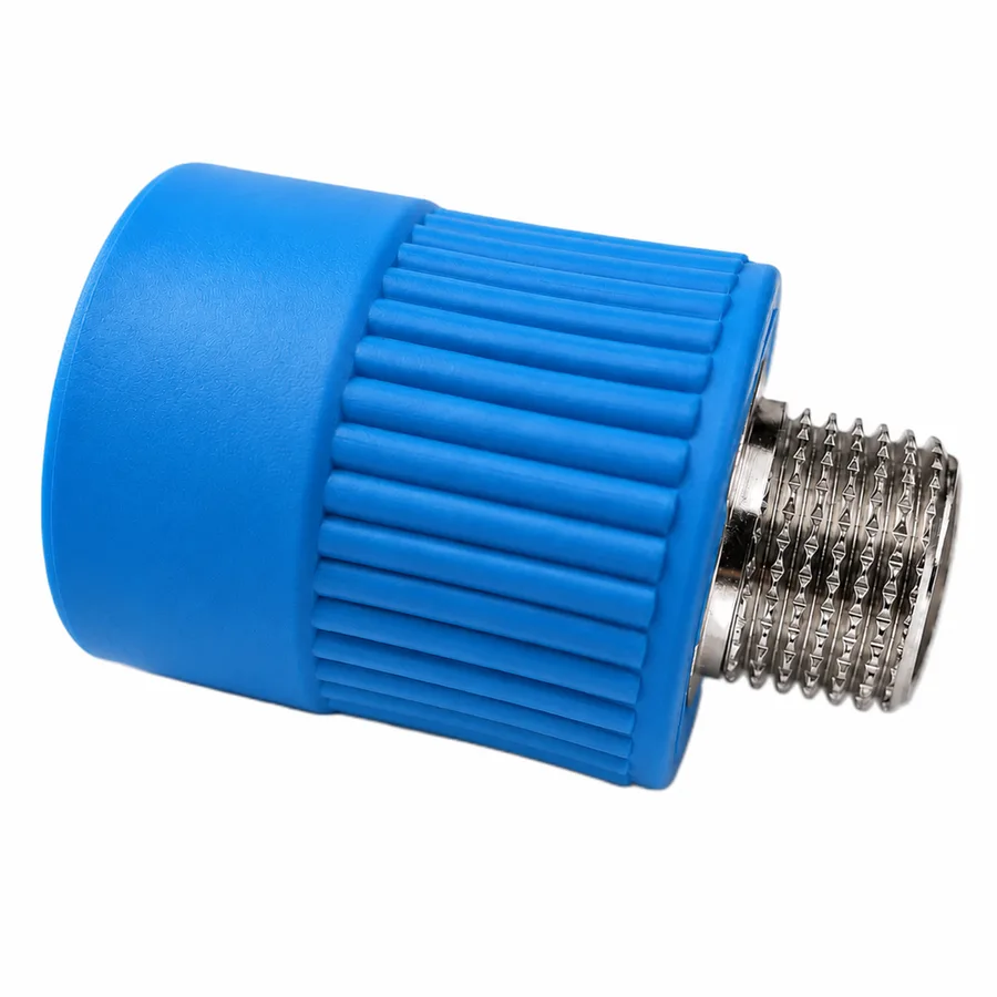 Macho Polipropileno Inserto Metálico Reducido -Resistente