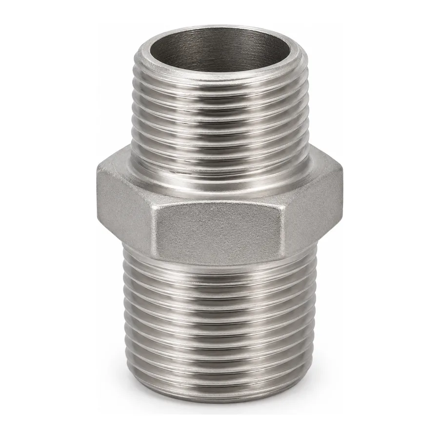 Niple Barril Inoxidable Roscado