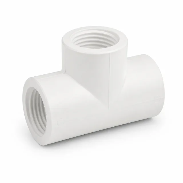 Tee Polipropileno Blanco Roscado