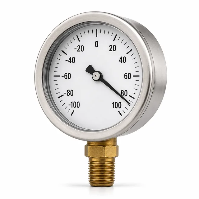 Stainless Steel Vacuum Gauge and Compound Gauge
