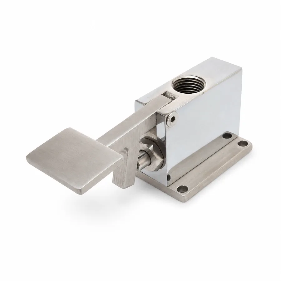 Válvula Pedal Inoxidable/Bronce Roscada