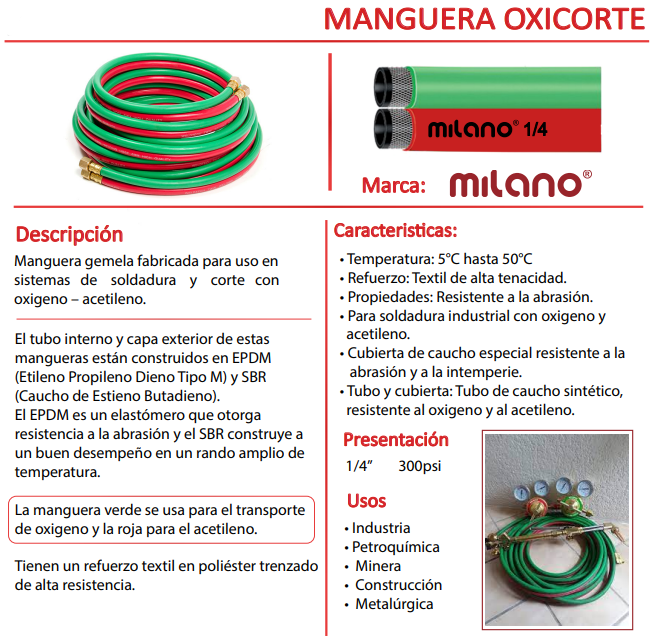 ficha tecnica mang oxicorte