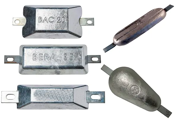 Ánodos de sacrificio: Ánodos de Zinc, Magnesio y Aluminio