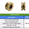 Polea Sin Base De 2-1/2" De "V" Con Rodamiento