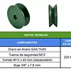 Polea Sin Base De 2-1/2" De "V" Sin Rodamiento