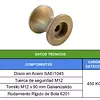Polea Agrícola Sin Base De 2-1/2" Para Tubo De 2"