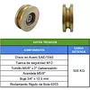 Polea Sin Base De 3" Guaya De 3/8"