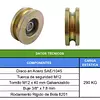 Polea Sin Base De 2-1/2" Guaya De 3/8"