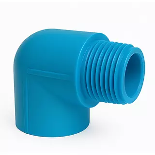 Codo Polipropileno Fusión Hembra-Macho Roscado Para Tuberías