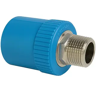 Macho Polipropileno Inserto Metálico Reducido -Resistente