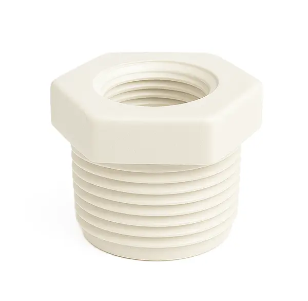 Buje Polipropileno Blanco Roscado