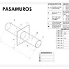 Pasamuro Acero Al Carbón Extremos Ranurados
