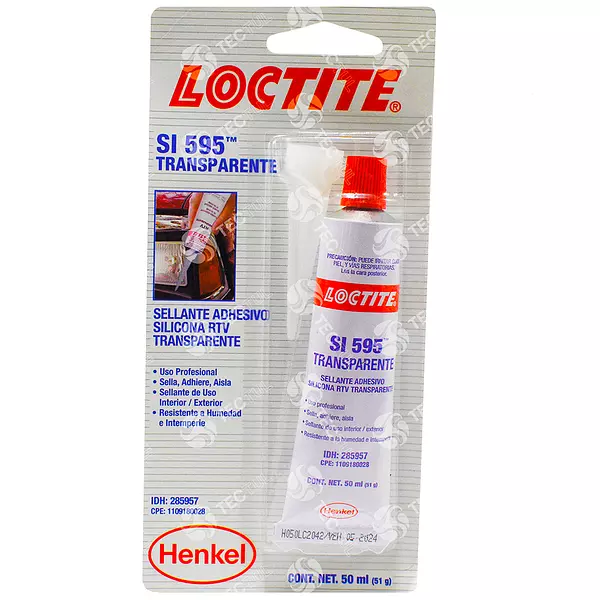 Loctite Silicona Rtv Transparente- Adherencia Y Flexibilidad