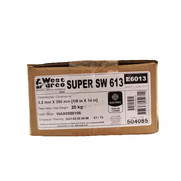 Soldadura E6013 Super Sw 613 ✔️