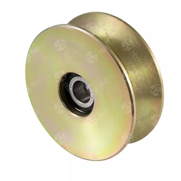 Polea Sin Base De 4" En "V" Con Doble Rodamiento