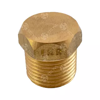 B109 - Tapón Macho Bronce