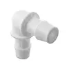 Codo Polipropileno Blanco Para Manguera