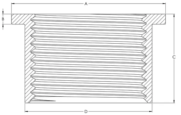 Buje Pvc Presión Roscar