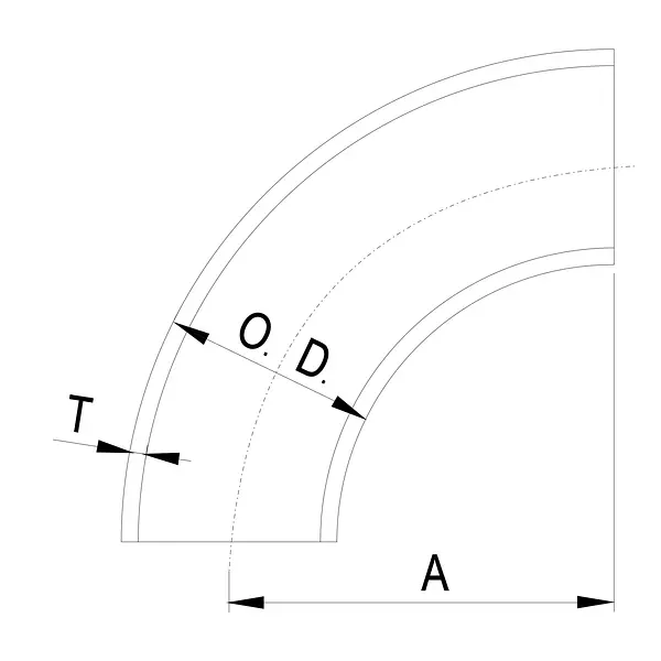 Codo Inoxidable Soldar Sch 40