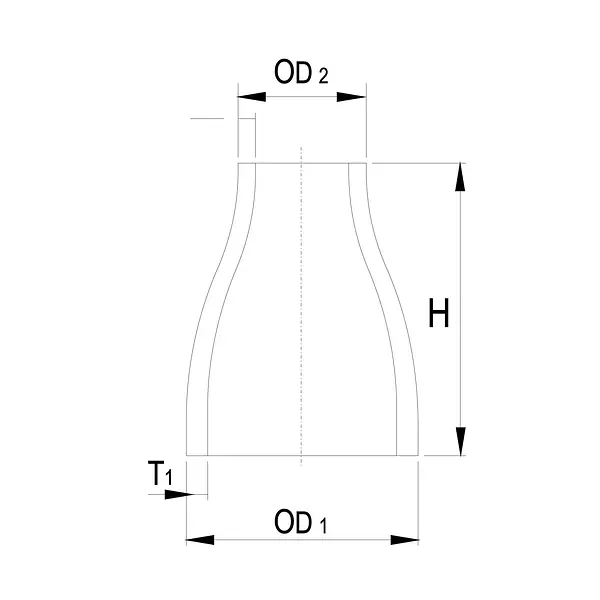 Concéntrica Inoxidable Soldar Sch 10