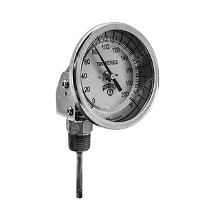 Termómetro Escualizable 3" Acero Inoxidable Conexión Trasera