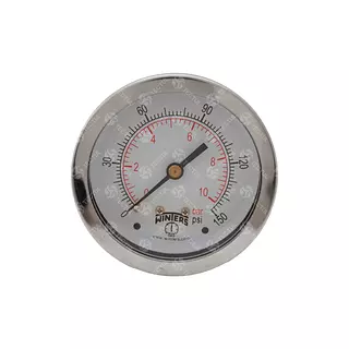 Manómetro Total Acero Inoxidable 2.5", Conexión Trasera 1/4"