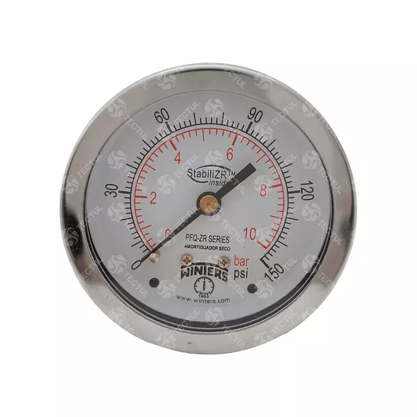 Manómetro Total Acero Inoxidable 2.5", Conexión Trasera 1/4"